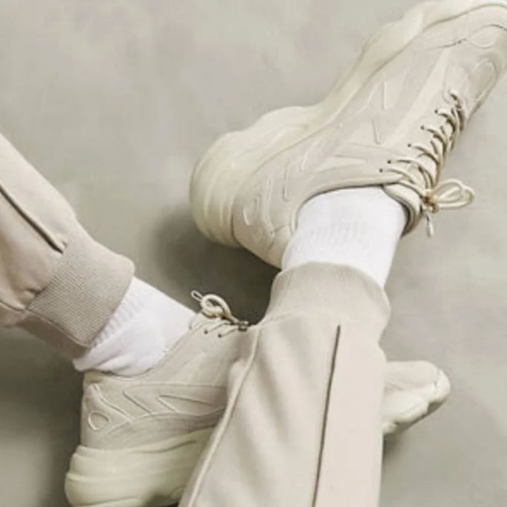 ASOS Design Chunky Sole Sneakers in Stone | 9.5